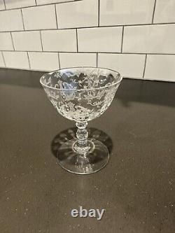 Vintage Fostoria Navarre Clear Etched Crystal Stemware Set Of 40
