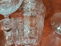Vintage Fostoria Navarre Clear Water/wine Goblet Set Of 4 7 3/4 Inches