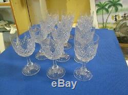 Vintage French Baccarat 12 Cut Crystal Wine Goblets, Cobert