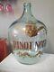 Vintage French Handblown Glass'Pinot Noir' Wine Demijohn