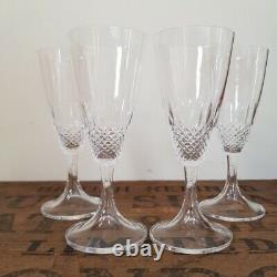 Vintage French Lalique Chinon Wine Glasses Set of Four 1950's