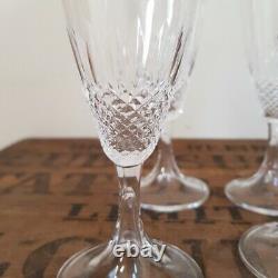 Vintage French Lalique Chinon Wine Glasses Set of Four 1950's