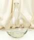 Vintage French Provencal Clear Glass Demijohn, Big Round Bottle Floor Vase