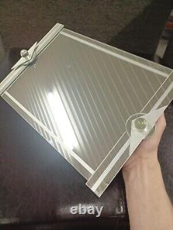 Vintage George Ponzini Art Glass Set Of Wine Glasses And Tray Art Deco Rare