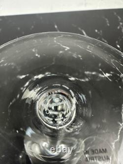 Vintage Givenchy Crystal Wine Glasses Set of 12 Etched Flowers and Butterflies