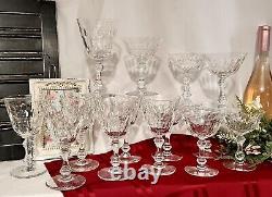 Vintage Glasses Wine and Champagne Coupe / Dessert Cup Val St Lambert 14