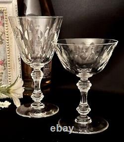 Vintage Glasses Wine and Champagne Coupe / Dessert Cup Val St Lambert 14