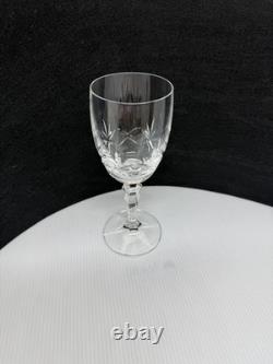 Vintage Gorham Crown Point Cut Crystal White Wine Glasses 5-1/4 Set of 6