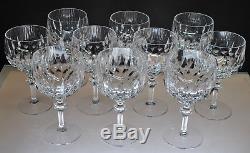Vintage Gorham Crystal La Scala Pattern Water Goblet / Wine Glasses (10)