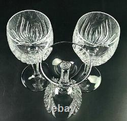 Vintage Gorham Crystal Nocturne Pattern Wine Glasses Rare Set of 3