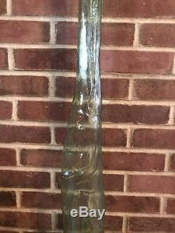 Vintage Green Glass Cevin Victory Chianti Fish Wine Bottle 44+ Tall