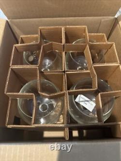 Vintage Heritage 6164 Princess House Balloon Red Wine Glass Set Of 4