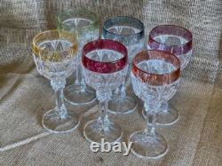 Vintage Hofbauer Crystal/ 1970s Wine Glasses-set Of 6/ GERMANY