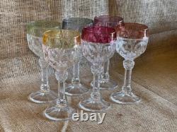 Vintage Hofbauer Crystal/ 1970s Wine Glasses-set Of 6/ GERMANY