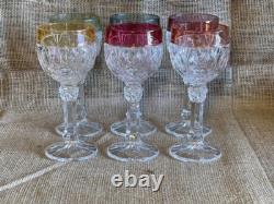 Vintage Hofbauer Crystal/ 1970s Wine Glasses-set Of 6/ GERMANY