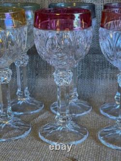Vintage Hofbauer Crystal/ 1970s Wine Glasses-set Of 6/ GERMANY