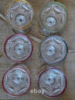 Vintage Hofbauer Crystal/ 1970s Wine Glasses-set Of 6/ GERMANY