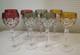 Vintage Hofbauer Lead Crystal Cut to Clear Wine Glasses Goblets Set of 8