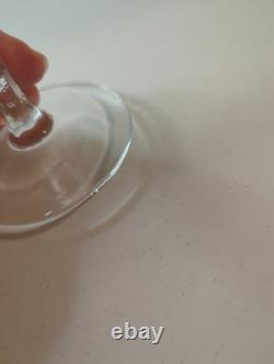 Vintage Hofbauer Lead Crystal Cut to Clear Wine Glasses Goblets Set of 8