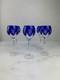Vintage Horst Belda'Stars of Midnight' Wine Glasses Franklin Mint Set of 6
