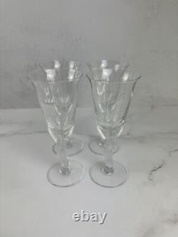 Vintage Igor Carl Faberge Kissing Doves Wine Glasses Set of 4 France