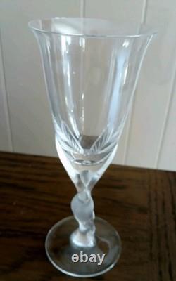 Vintage Igor Carl Faberge Kissing Doves Wine Glasses Set of 6 France