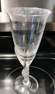 Vintage Igor Carl Faberge Kissing Doves Wine Glasses Set of 6 France