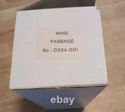 Vintage Igor Carl Faberge Kissing Doves Wine Glasses Set of 6 France