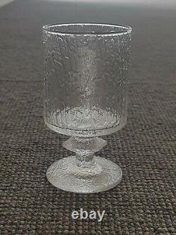 Vintage Iittala Senaattori Glass Wine / Water Timo Sarpaneva Finland MCM