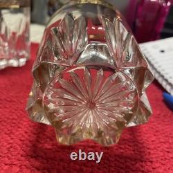 Vintage Interglass Italy 4 Pc Handblown 24 KTS Gold Florence Style Whiskey Glass