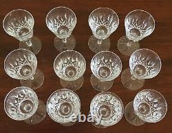 Vintage Irish Waterford Lismore Wine Glass 5 7/8 set of 12 all Immaculate NR