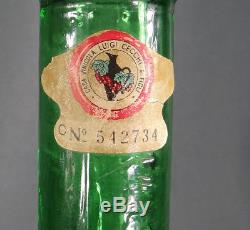 Vintage Italian Chianti Wine 31'' Green Glass Bottle Knight Guard Sword Armor