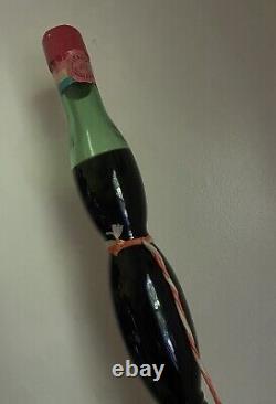 Vintage Italian Green Glass 45 1/2 Tall Chianti Wine Bottle 1977 Unopened NEW