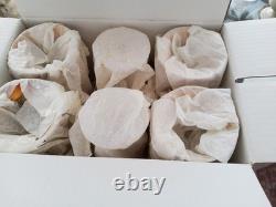 Vintage Italian Stemware With 24k Gold Trim In Mint Condition 6 PC Set