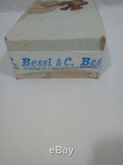 Vintage Italian bessi Glass Decanter Bottles 9 Rare Cat & Dog Unique. Box sealed