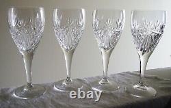 Vintage J. Edinburgh Crystal Wine Glasses-Scotland- Set of 4 Discontinued EUC