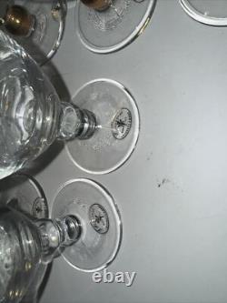 Vintage J. Preziosi Lavorato A Mano Italy Wine Glasses Set of 12