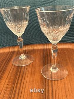 Vintage Josair MONTPELIER Wine Crystal Glasses RARE 2