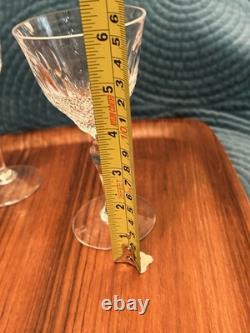 Vintage Josair MONTPELIER Wine Crystal Glasses RARE 2