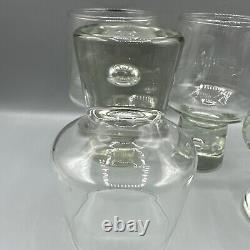 Vintage Kosta Boda Mambo Water Wine Glasses Goblets Air Bubble 5.75 MCM Set/4