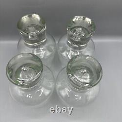 Vintage Kosta Boda Mambo Water Wine Glasses Goblets Air Bubble 5.75 MCM Set/4
