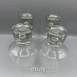 Vintage Kosta Boda Mambo Water Wine Glasses Goblets Air Bubble 5.75 MCM Set/4