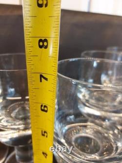 Vintage Krosno Thor Thick Glass Wine Goblet Set of 5 SVEND JENSEN 7