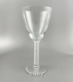 Vintage Lalique Phalsbourg Claret Bordeaux Wine Glass Crystal Square Stem 7.5