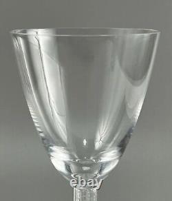 Vintage Lalique Phalsbourg Claret Bordeaux Wine Glass Crystal Square Stem 7.5