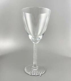 Vintage Lalique Phalsbourg Claret Bordeaux Wine Glass Crystal Square Stem 7.5