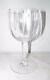 Vintage Large Baccarat Crystal Montaigne Optic Wine Glass 7 Tall Set Of Five