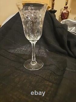 Vintage Lenox Castle Garden Wine Glass