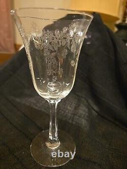 Vintage Lenox Castle Garden Wine Glass