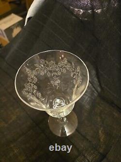 Vintage Lenox Castle Garden Wine Glass